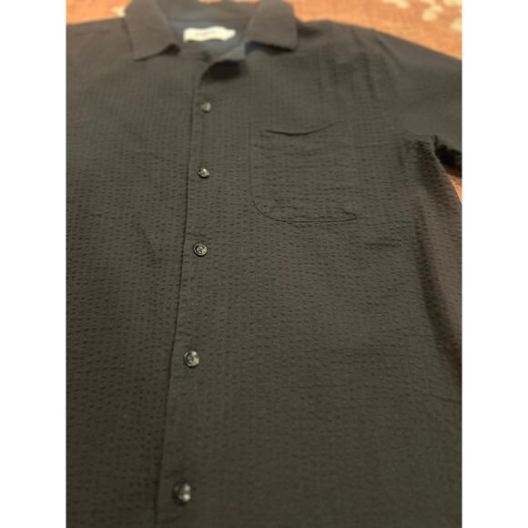Men’s Vatpave Black Cotton Casual button Down Short Sleeve Shirt M - Picture 7 of 7